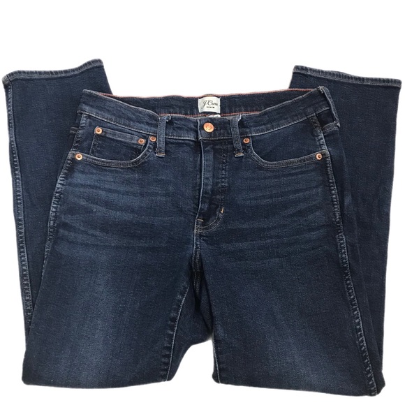 J.Crew Dark Wash 9" Vintage Straight Jeans - Picture 3 of 8